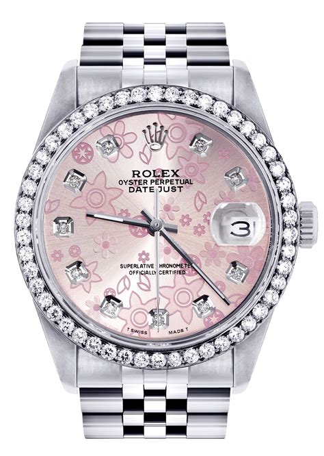 ladies pink diamond rolex|Rolex datejust 36 pink.